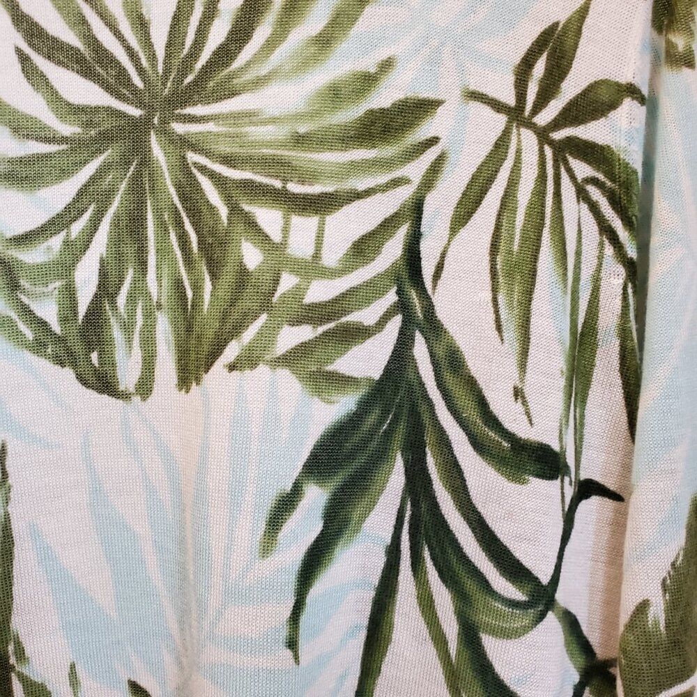 Breezy & Light ¾ sleeve tropical long cardigan size 1X - Picture 6 of 7